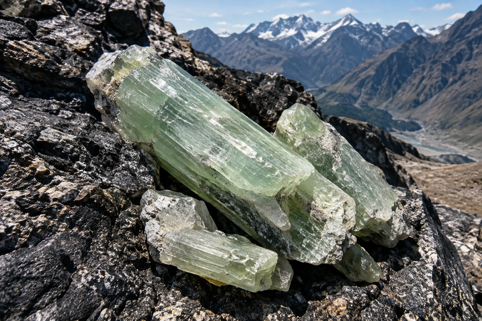 lithium ore spodumene crystals from Pakistan ready for export
