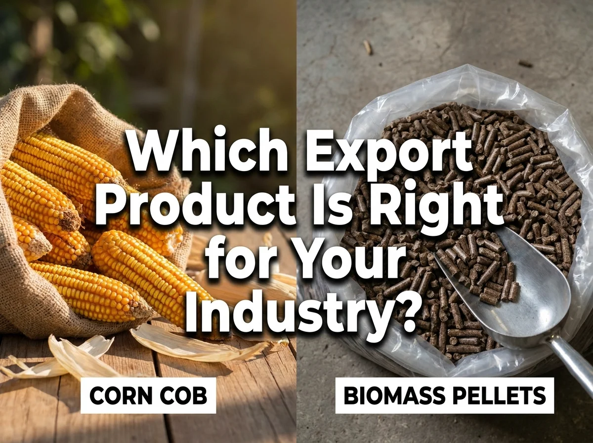 Corn Cob vs Biomass Pellets: Which Export Product Is Right for Your Industry?