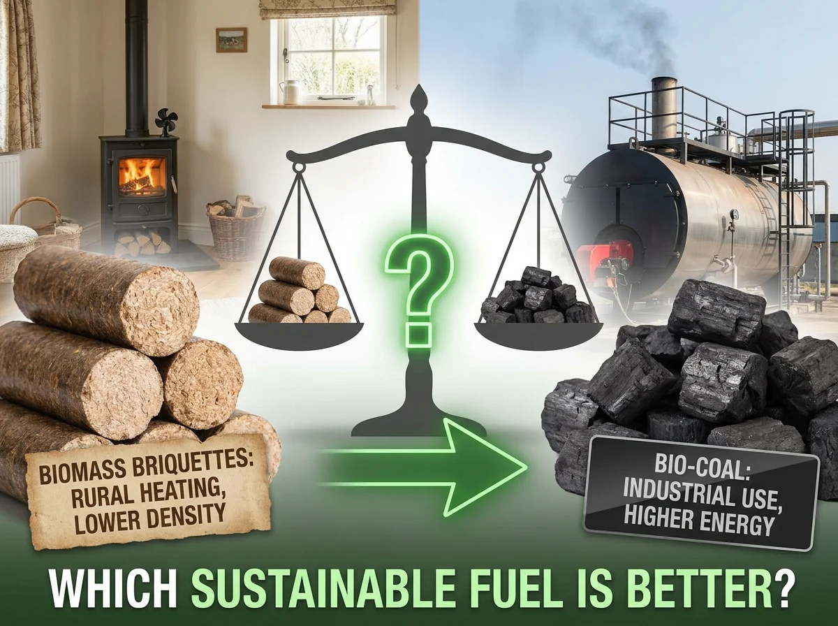 Biomass Briquettes vs Bio-Coal: Which Sustainable Fuel Is Better?