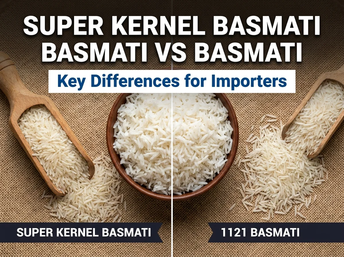Super Kernel Basmati vs 1121 Basmati: Key Differences for Importers