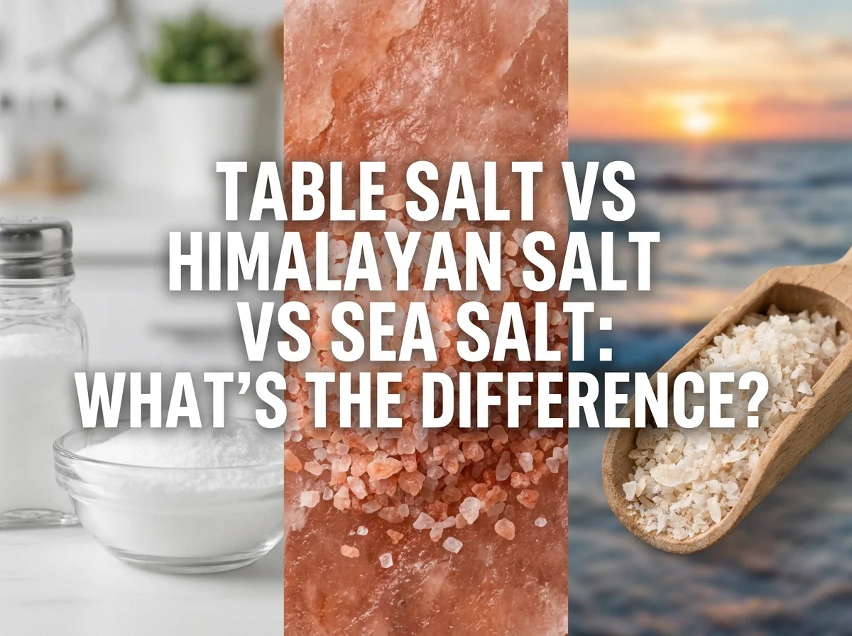 Table Salt vs Himalayan Salt vs Sea Salt: What’s the Difference?