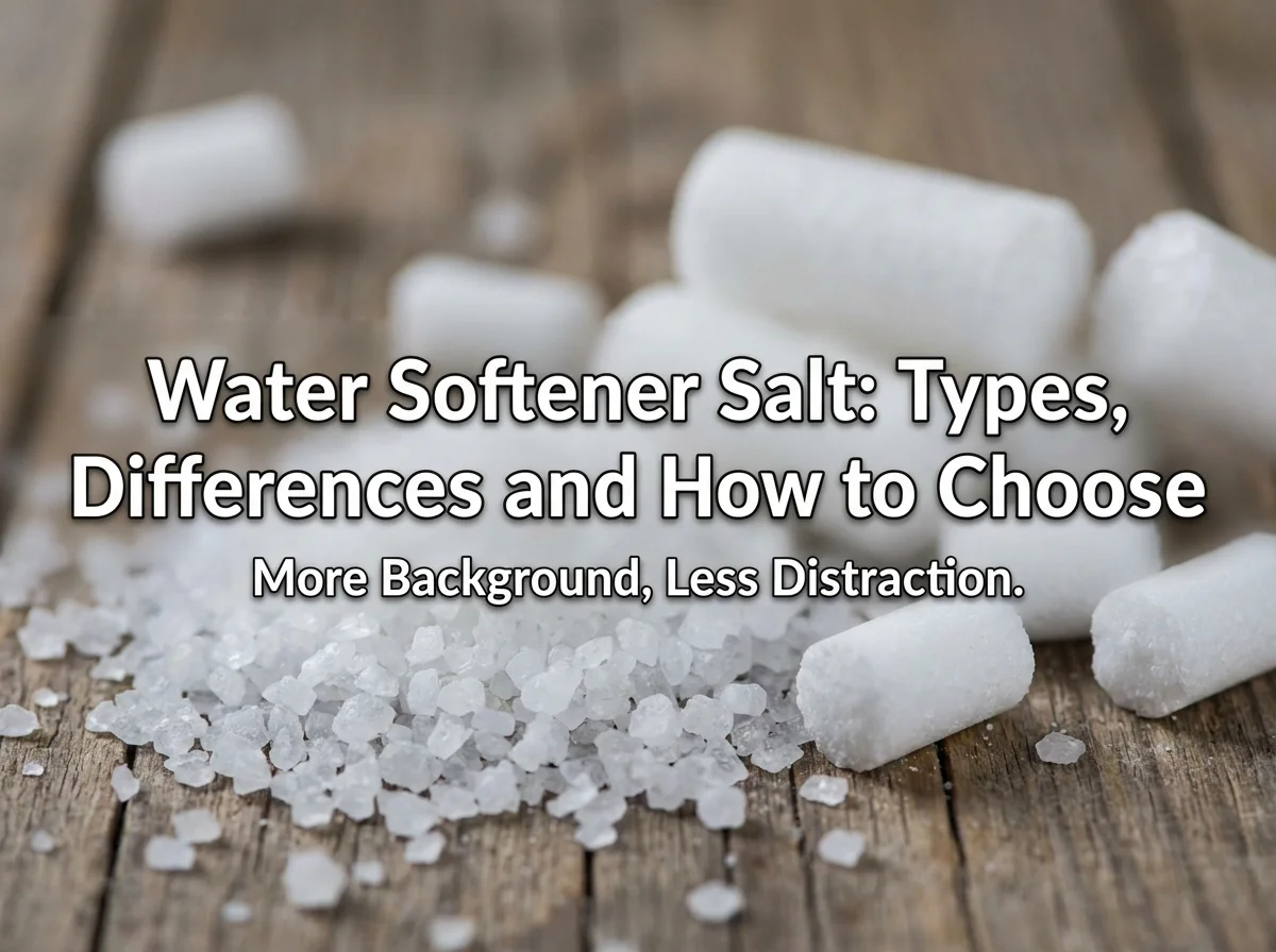 Water Softener Salt: Types, Differences and How to Choose