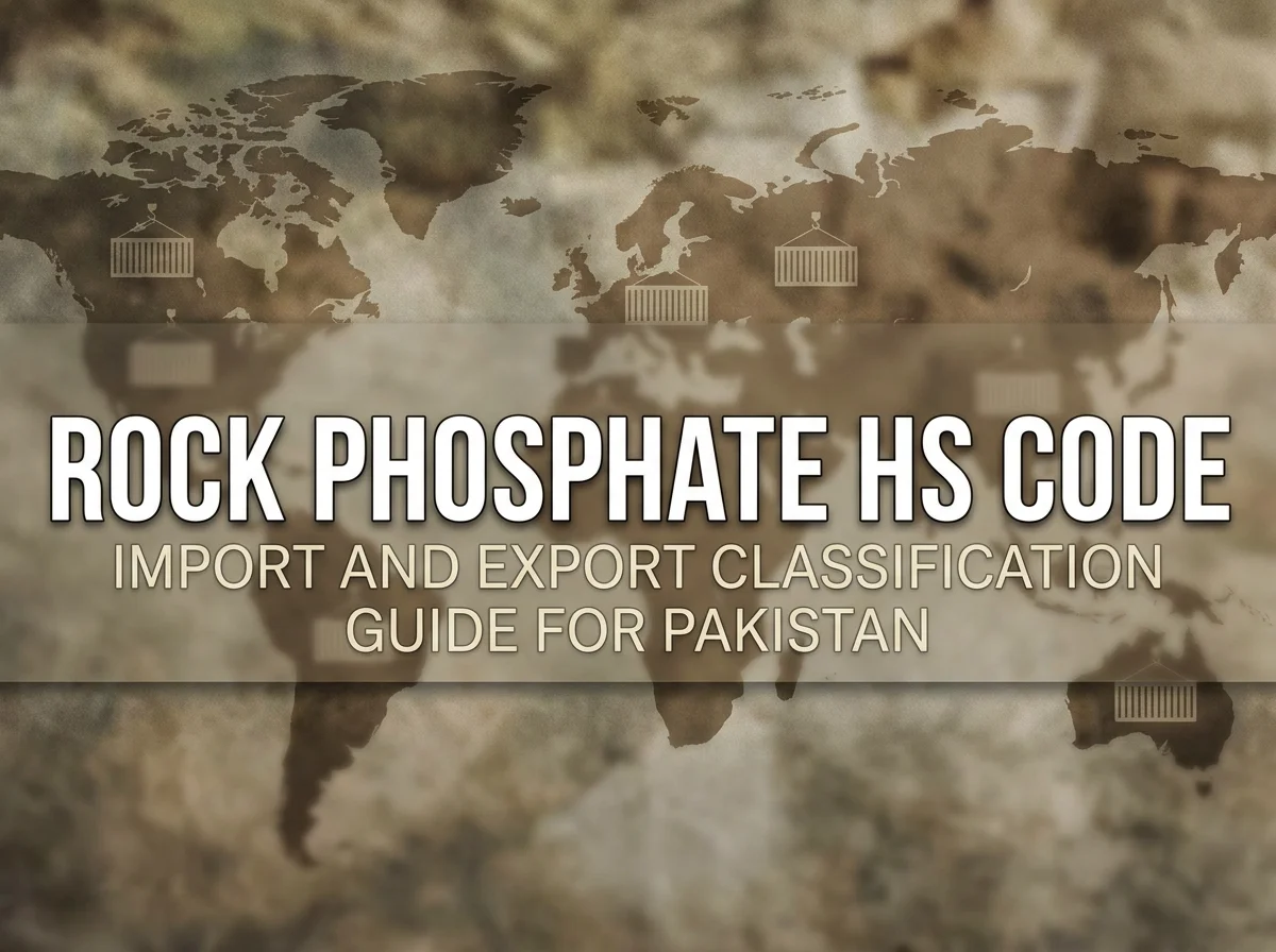 Rock Phosphate HS Code: Import and Export Classification Guide for Pakistan