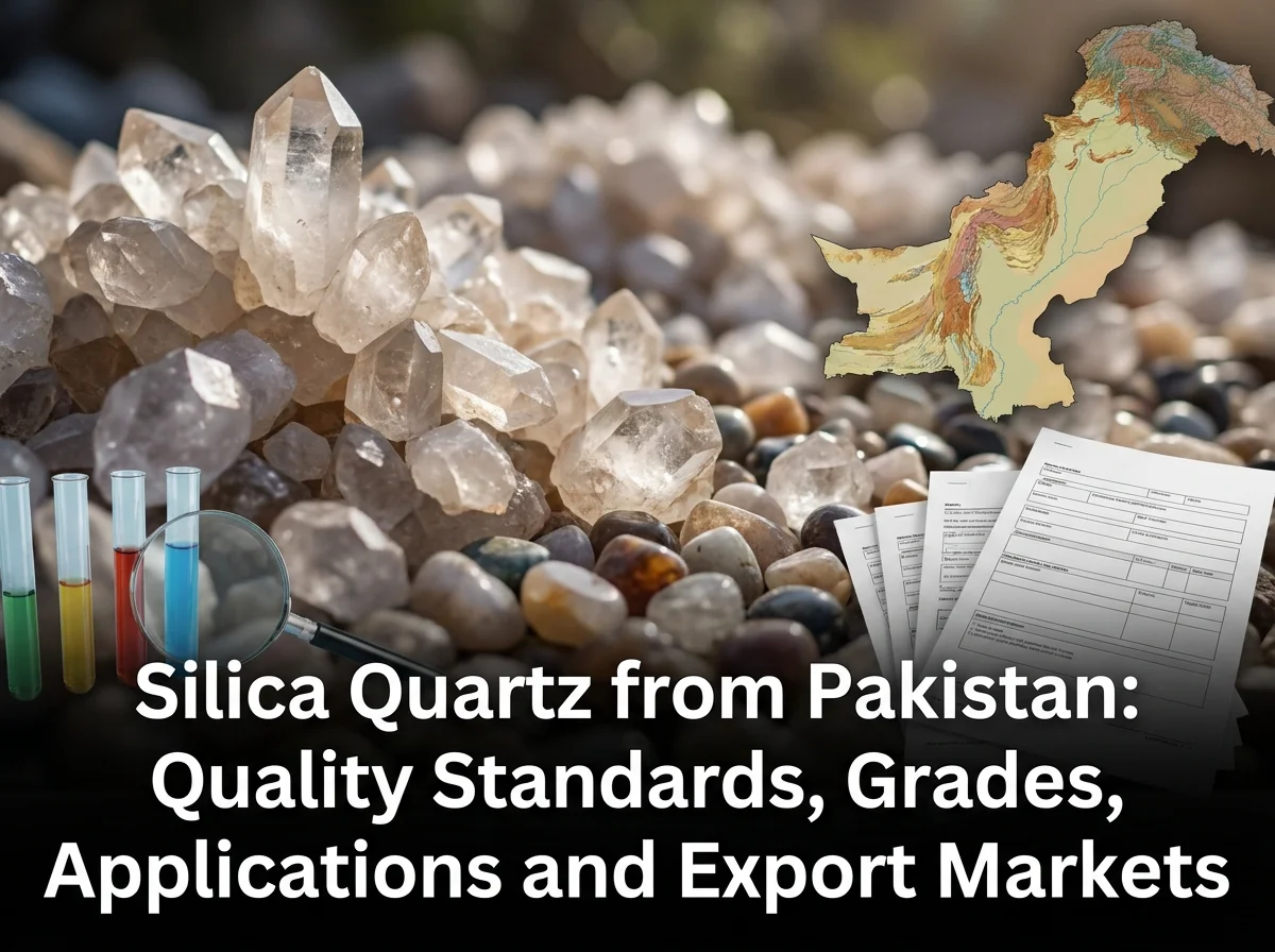 Silica Quartz from Pakistan: Quality Standards, Grades, Applications and Export Markets