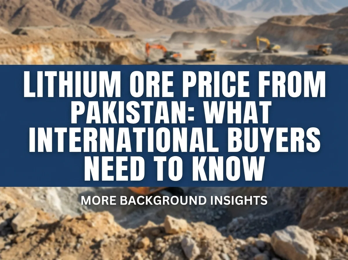 Lithium Ore Price from Pakistan: What International Buyers Need to Know