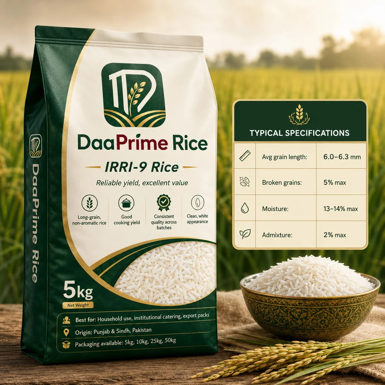 DaaPrime IRRI-9 Rice